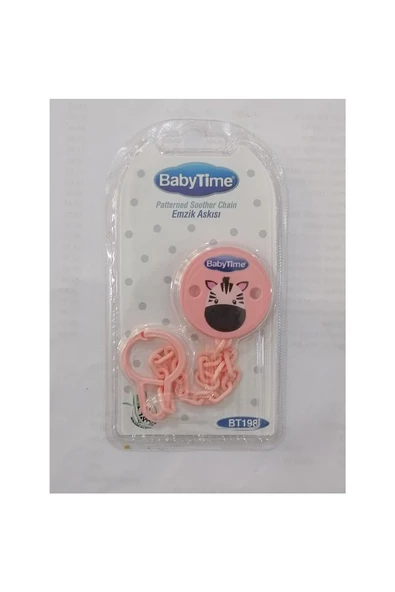 BABYTİME Desenli Emzik Askısı Pembe Bt198 ürün görseli 1