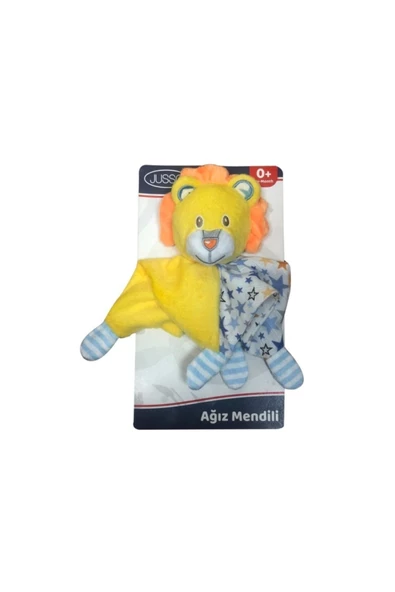JUSSO Toys Peluşlu Ağız Mendili - Sarı Aslan ürün görseli 1