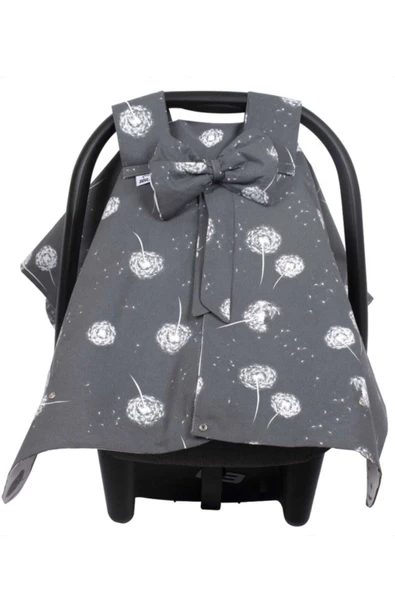 SEVİ BEBE Fiyonklu Ana Kucağı Örtüsü ART-204 Uç Uç Desen ürün görseli 1