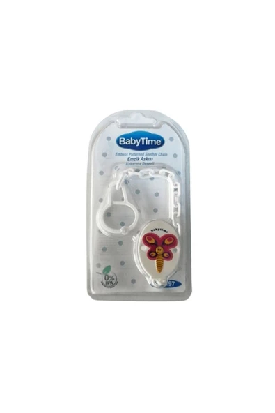 Babytime Baby Time Kabartma Desenli Emzik Askısı Kelebek Bt197 ürün görseli 1