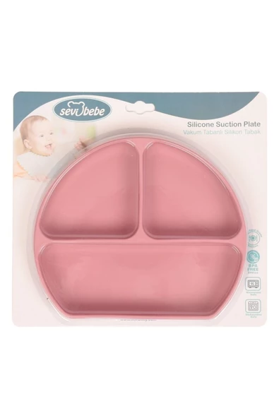 SEVİ BEBE Vakum Tabanlı Silikon Tabak - Resim 3