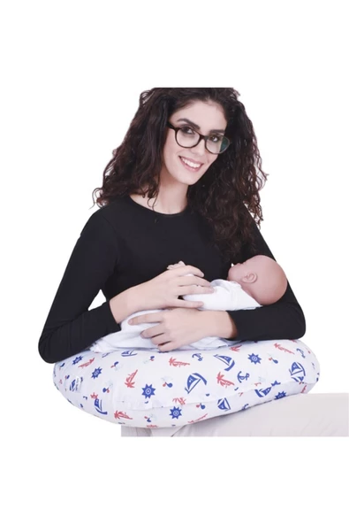 SEVİ BABY Sevi Bebe Eko Anne Emzirme ve Bebek Destek Minderi Yelken ürün görseli 1