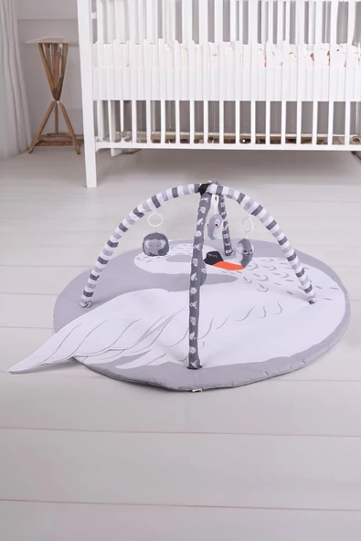 JUSSO 3 Boyutlu Dokunuş Safari Hayvanlar Oyun Halısı 115*115 cm ürün görseli 1