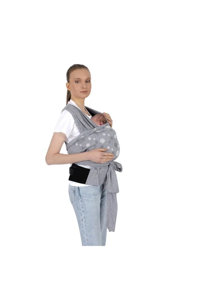 SEVİ BEBE Destekli Giymeli Sling ART-571 Gri ürün görseli 1