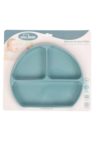 SEVİ BEBE Vakum Tabanlı Silikon Tabak - Resim 3