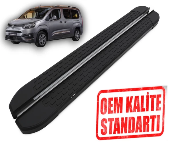 PROACE CİTY ''KISA ŞASE'' 2019 2020 2021 2022 2023 2024 ARACA ÖZEL NEVADA SİYAH YAN BASAMAK ürün görseli 1