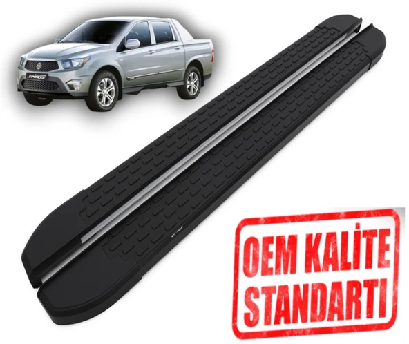 KORANDO SPORTS 2011 2012 2013 2014 2015 2016 2017 2018 ARACA ÖZEL NEVADA SİYAH YAN BASAMAK ürün görseli 1