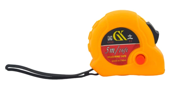 GK 5m/16ft 20mm Genişlik Sarı Şerit Metre - Resim 2