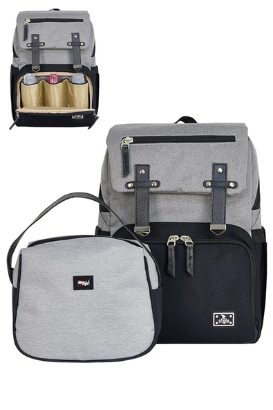Stylo Working Mothers Bag Bebek Bakım Sırt Çantası - Siyah ürün görseli 1