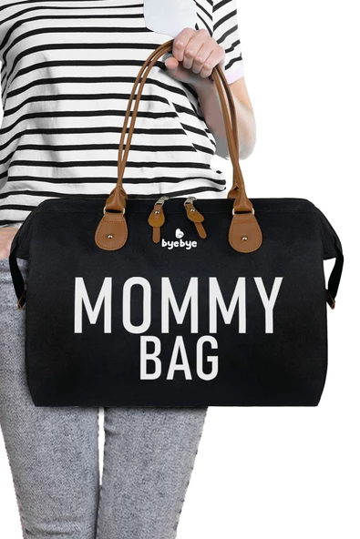 Bye Bye Mommy Bag  Anne Bebek Bakım ve Kadın Çantası-Siyah ürün görseli 1