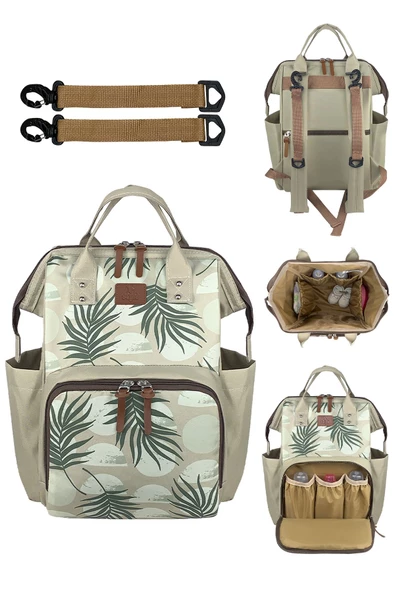 Stylo Paris Anne Bebek Çantası Olive ürün görseli 1