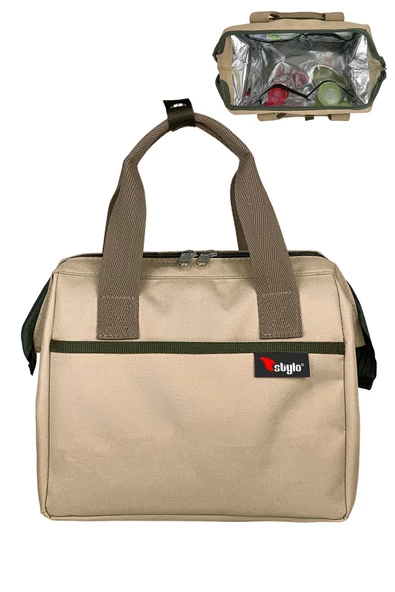 Stylo Beach Bag Termos Çanta - Bej - Resim 2