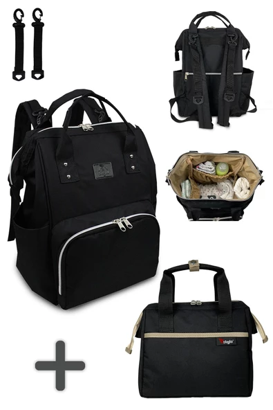 Stylo Paris Anne Bebek Bakım Çantası ve Isı Yalıtımlı Beach Bag Termos Çanta-2'li Takım ürün görseli 1