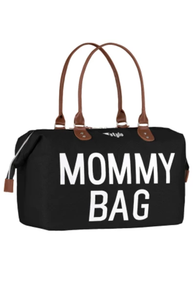 Stylo Mommy Bag Usa Anne Bebek Bakım Ve Kadın Çantası - Siyah ürün görseli 1