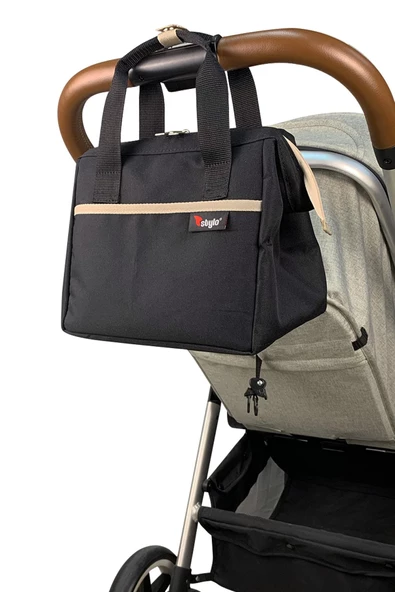 Stylo Beach Bag Termos Çanta - Siyah - Resim 4