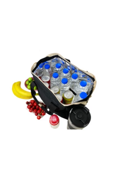 Stylo Beach Bag Termos Çanta - Bej - Resim 8