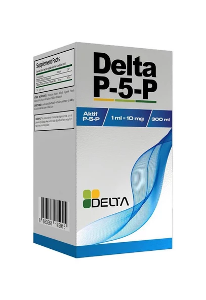 Delta P-5-P Pridoksal 5 Fosfat Vitamin B6 Şurup 300 ml ürün görseli 1