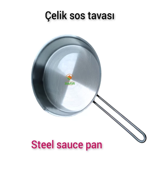 Çelik Sos Tavası Çelik Sosluk 20 cm Ebatlı en büyük boy 430 kalite Çelik Sos Tavası bir adet ürün görseli 1