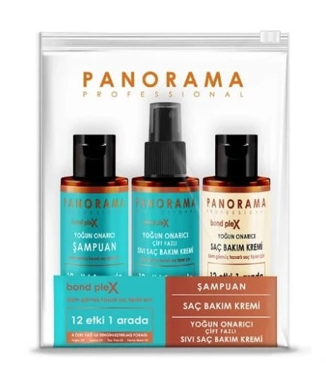 Panorama Professional 3'lü Şampuan ve Saç Krem Seti (75 ML + 75 ML + 75 ML) ürün görseli 1
