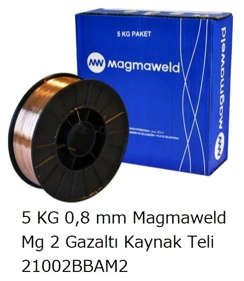 Magmaweld Mg 2 Gazaltı Kaynak Teli 0.8 MM 5 KG - 21002BBAM2 ürün görseli 1