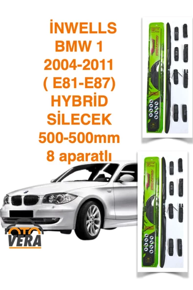 Inwells BMW 1   (2004-2011) Inwells HYBRİD 8 aparatlı Silecek Takımı  500x500 ürün görseli 1