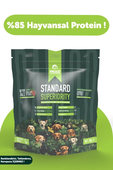 Pawgo Standard Superiority 2 Kg Kuzu Etli Yetişkin Köpek Maması ürün görseli 1