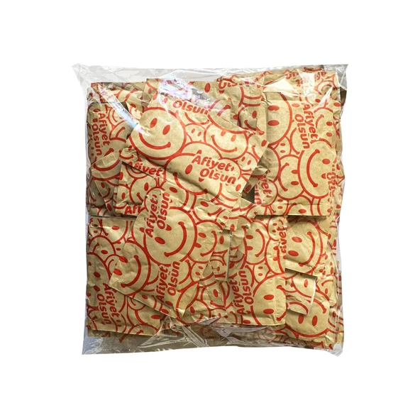 Paketli Cep Islak Mendil - 100'lü Paket - Afiyet Olsun Baskılı ürün görseli 1