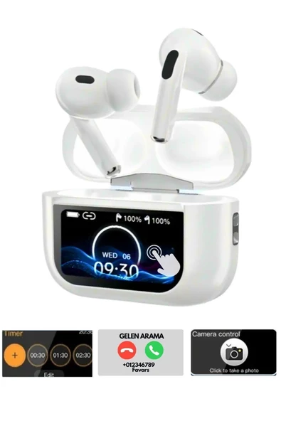 Inovaxis Dokunmatik Oled Ekranlı Türkçe Menü Uzaktan Selfie Kontrollü Anc İod Android Tws Bluetooth Kulaklık ürün görseli 1