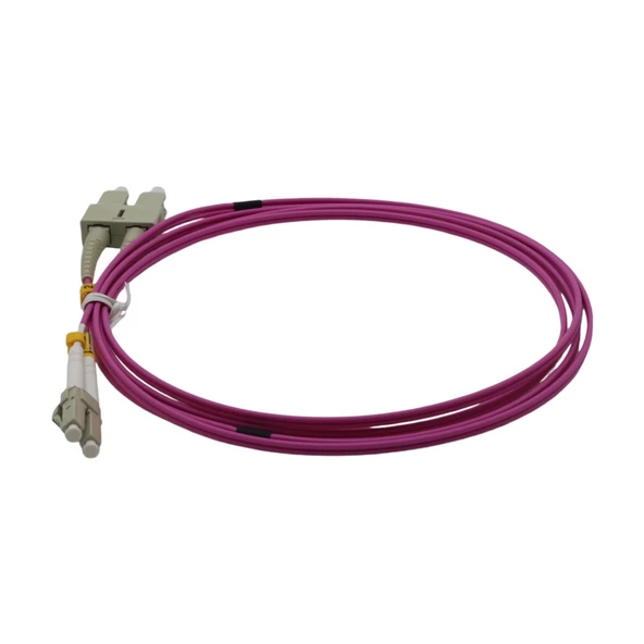FİBER PATCH CORD SC-LC MM DUPLEX 50/125 OM4 2 MT - Resim 3