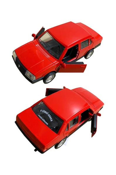 1/32 Ölçek Tofaş Şahin Metal Araba Sesli Işıklı 13 CM KIRMIZI ürün görseli 1