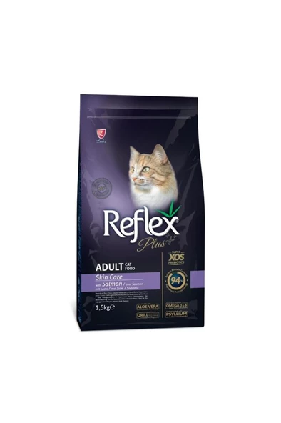 Reflex Plus Cat Skin Care Somonlu Kedi Tüy Sağlığı Maması 1,5 kg ürün görseli 1