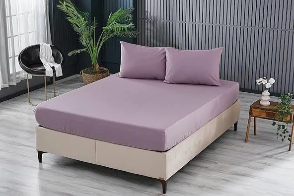 Çift Kişilik Battal Lastikli Fitted Çarşaf Seti Yastıklı 180 x 200 ürün görseli 1