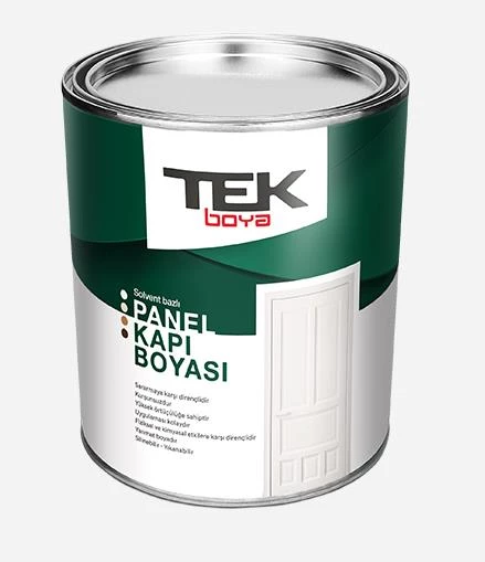 TEK PANEL KAPI BOYASI SOLVENT BAZLI BEYAZ 0,75L ürün görseli 1
