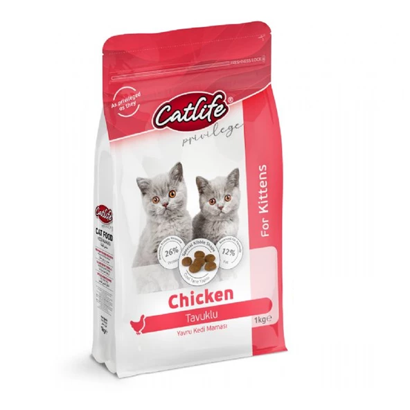 CLFD07-Catlife Tavuklu Yavru Kedi Maması 1 Kg ürün görseli 1