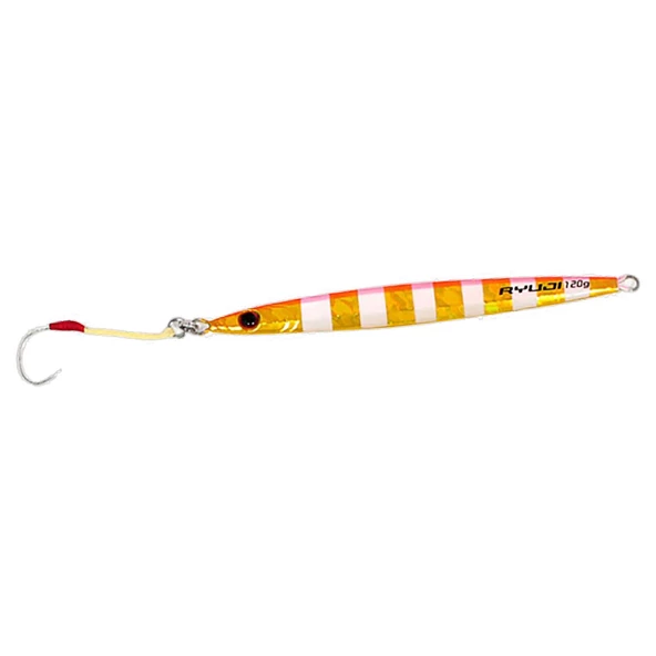 Ryuji Slim Jig 15.5cm 120gr Metal Jig Yem  Gold Zebra Glow ürün görseli 1