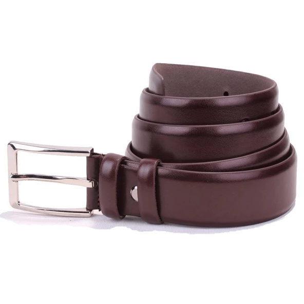 Dagoster DMK26-302 Koyu Kahve 3,5 cm Suni Deri Erkek Kemer ürün görseli 1
