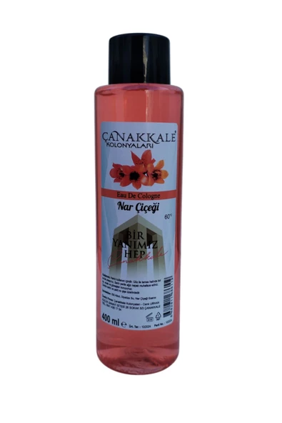 Nar Çiçeği Kolonyası - 400 Ml - (pet Şişe) ürün görseli 1