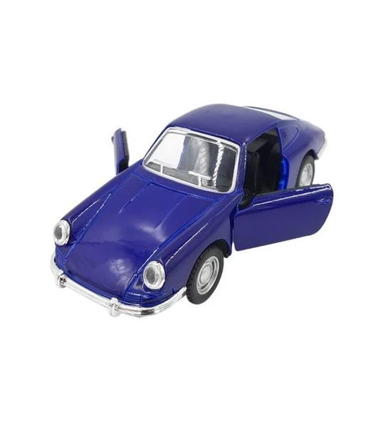 Nostaljik Klasik Metal Çek Bırak Araba Mavi Kapılar Açılır ( 1/36 Ölçek ) Mod:4 ürün görseli 1