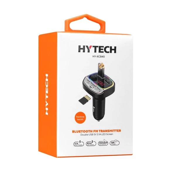 Fm Transmitter Bluetooth Sd Destekli Hytech HY-XCB40 - Resim 4