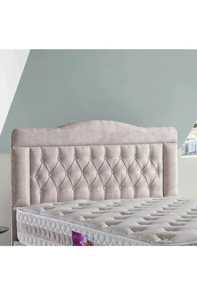 Belletto Çift  Kişilik Vogue Lüx Krem Kumaş Başlık 140 cm ürün görseli 1