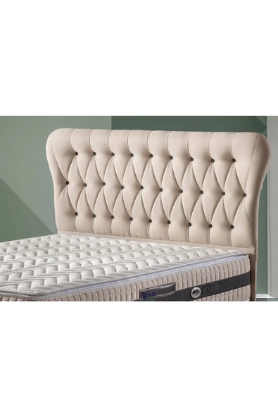 Belletto Tek Kişilik 100 cm Bonita Krem Başlık ürün görseli 1