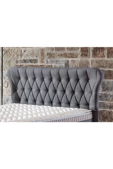 Belletto Tek Kişilik 100 cm Bonita Gri Başlık ürün görseli 1