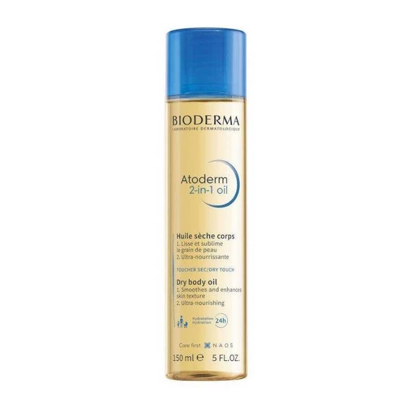 Bioderma Atoderm 2-in 1 Body Oil - Çatlak Önleyici Nemlendirici Bakım Yağı 150ml ürün görseli 1