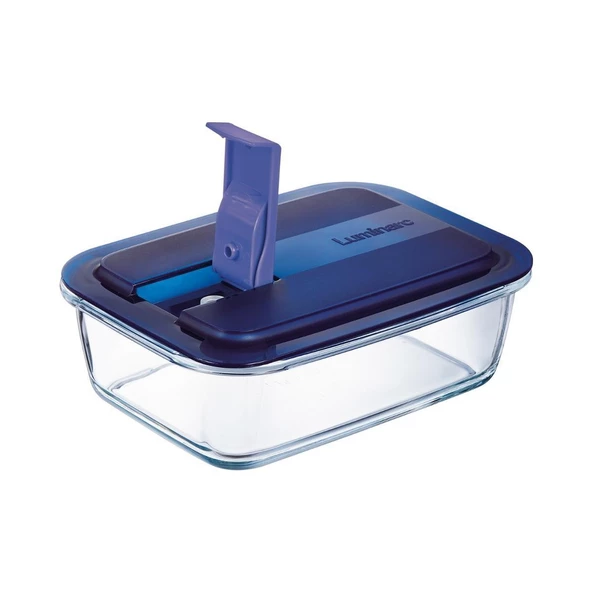 Luminarc Temp Easy Box Dikdörtgen 122 CC Mavi Kapak 003P7421 ürün görseli 1