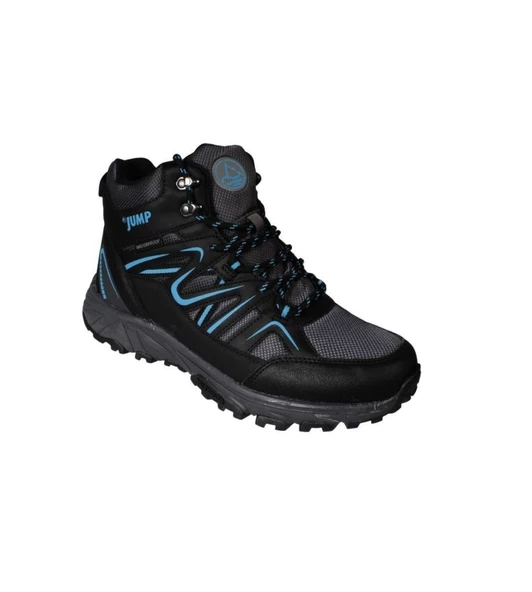 JUMP Erkek Siyah Gri Bilekli Waterproff Su Geçirmez Kalın Taban Outdoor Bot ürün görseli 1