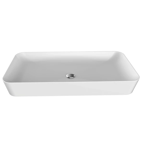 CREAVİT UL080 Ultra Tezgah Üstü Lavabo Beyaz 80 cm ürün görseli 1