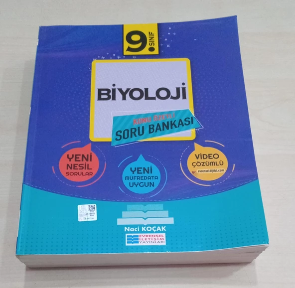 Evrensel İletişim Yayınları 9.Sınıf Biyoloji Soru Bankası Kitabı ürün görseli 1