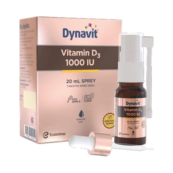 Dynavit Vitamin D3 1000 IU Sprey 20 ml ürün görseli 1