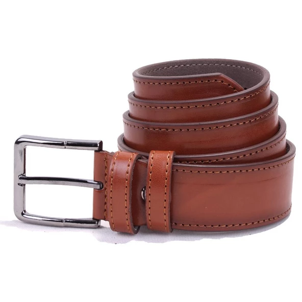 Dagoster DMK26-354 Taba 4 cm Suni Deri Erkek Kemer ürün görseli 1