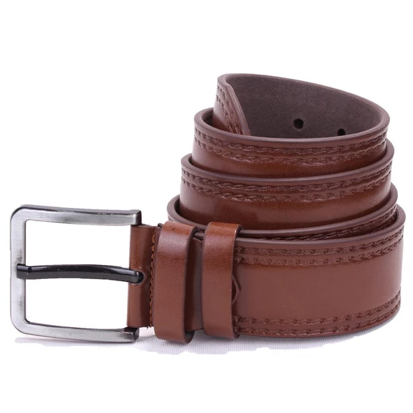 Dagoster DMK26-455 Taba 4.5 cm Suni Deri Erkek Kemer ürün görseli 1